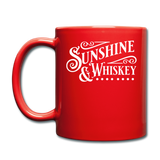 Sunshine And Whiskey - White - Full Color Mug - red