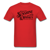 Sunshine And Whiskey - Black - Unisex Classic T-Shirt - red