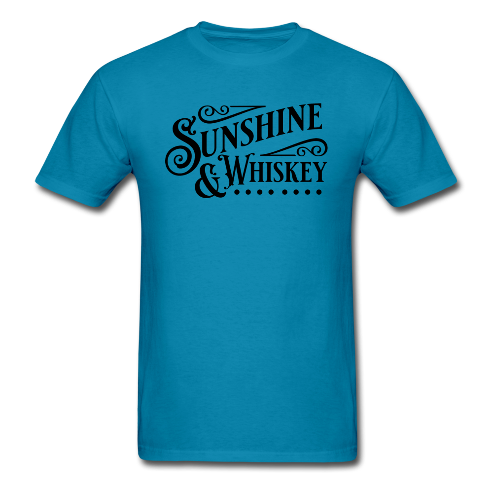 Sunshine And Whiskey - Black - Unisex Classic T-Shirt - turquoise