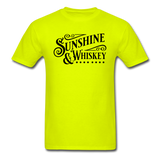 Sunshine And Whiskey - Black - Unisex Classic T-Shirt - safety green