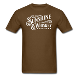 Sunshine And Whiskey - White - Unisex Classic T-Shirt - brown