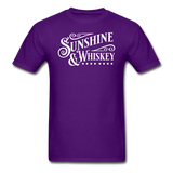 Sunshine And Whiskey - White - Unisex Classic T-Shirt - purple