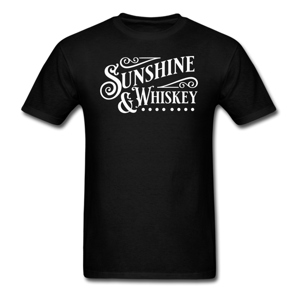 Sunshine And Whiskey - White - Unisex Classic T-Shirt - black