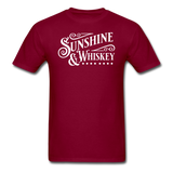 Sunshine And Whiskey - White - Unisex Classic T-Shirt - burgundy