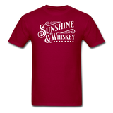 Sunshine And Whiskey - White - Unisex Classic T-Shirt - dark red