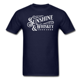 Sunshine And Whiskey - White - Unisex Classic T-Shirt - navy