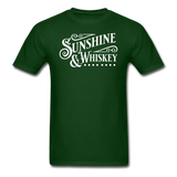 Sunshine And Whiskey - White - Unisex Classic T-Shirt - forest green