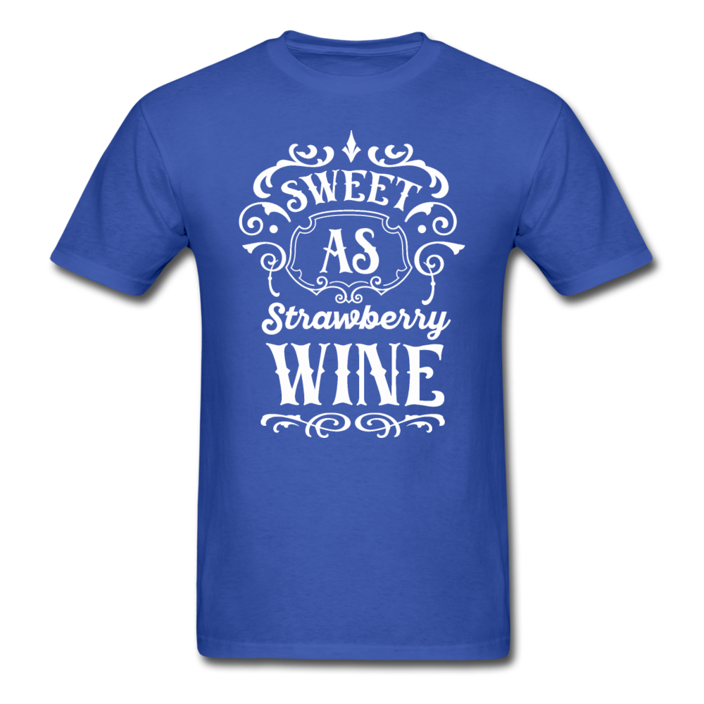 Sweet As Strawberry Wine - White - Unisex Classic T-Shirt - royal blue