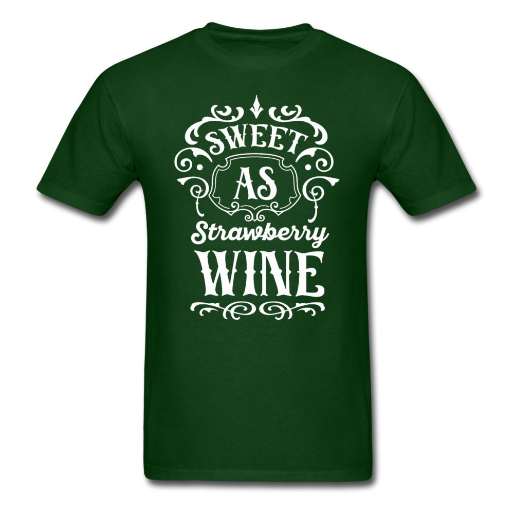 Sweet As Strawberry Wine - White - Unisex Classic T-Shirt - forest green