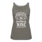 Sweet As Strawberry Wine - White - Women’s Premium Tank Top - asphalt gray