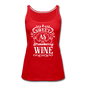 Sweet As Strawberry Wine - White - Women’s Premium Tank Top - red