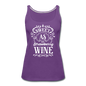 Sweet As Strawberry Wine - White - Women’s Premium Tank Top - purple