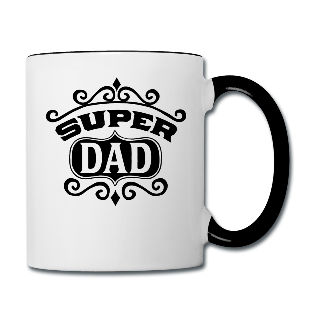 Super Dad - Black - Contrast Coffee Mug - white/black