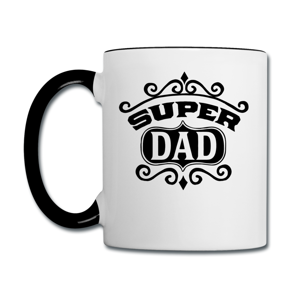 Super Dad - Black - Contrast Coffee Mug - white/black