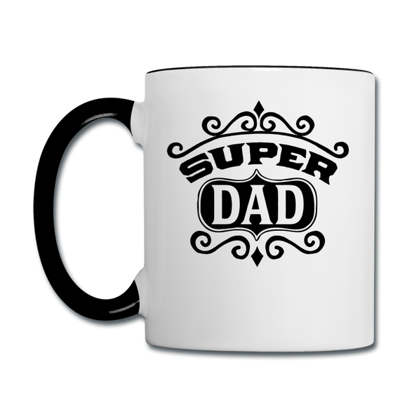 Super Dad - Black - Contrast Coffee Mug - white/black