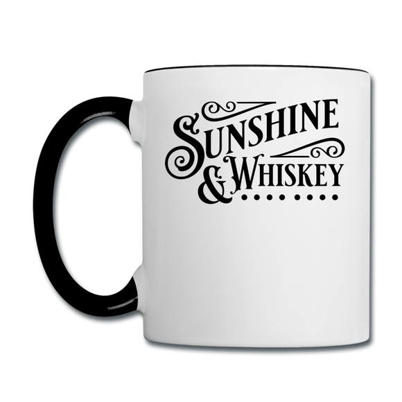 Sunshine And Whiskey - Black - Contrast Coffee Mug - white/black