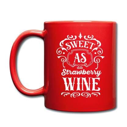 Sweet As Strawberry Wine - White - Full Color Mug - red