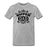 Super Dad - Black - Men's Premium T-Shirt - heather gray