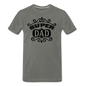 Super Dad - Black - Men's Premium T-Shirt - asphalt gray