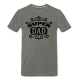 Super Dad - Black - Men's Premium T-Shirt - asphalt gray
