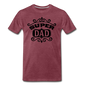 Super Dad - Black - Men's Premium T-Shirt - heather burgundy