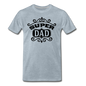 Super Dad - Black - Men's Premium T-Shirt - heather ice blue