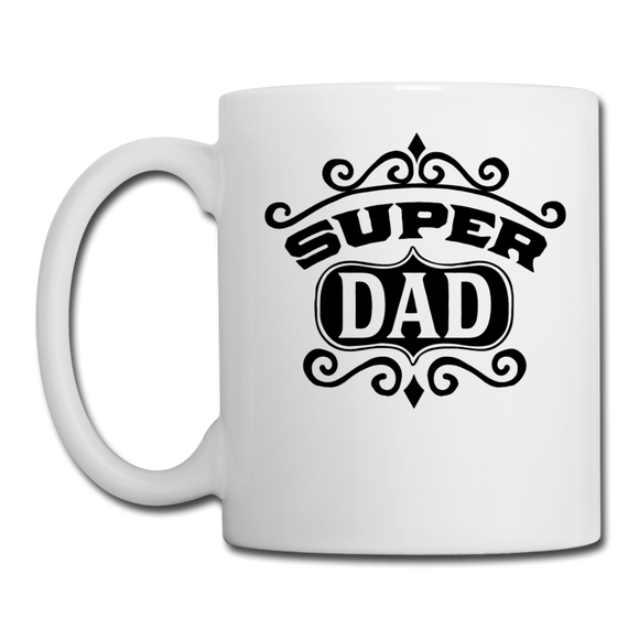 Super Dad - Black - Coffee/Tea Mug - white