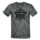 Super Dad - Black - Unisex Tie Dye T-Shirt - spider black