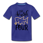 This Shark Is Four - Toddler Premium T-Shirt - royal blue