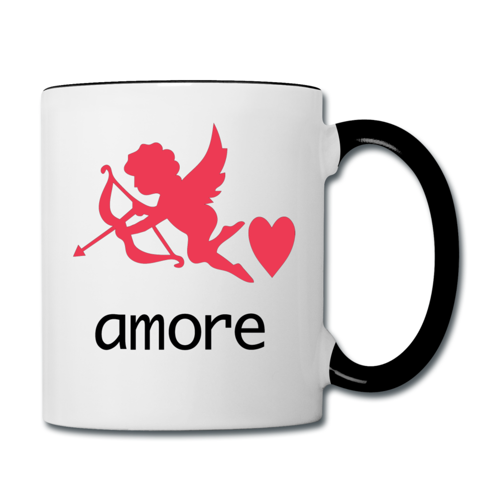 Cupid - Amore - Contrast Coffee Mug - white/black