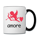 Cupid - Amore - Contrast Coffee Mug - white/black