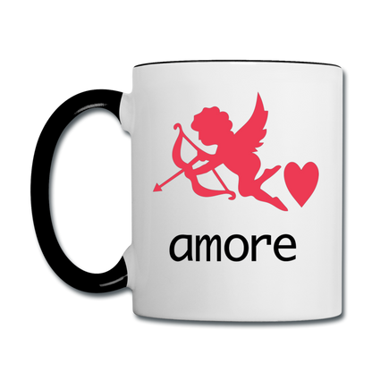 Cupid - Amore - Contrast Coffee Mug - white/black