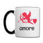 Cupid - Amore - Contrast Coffee Mug - white/black