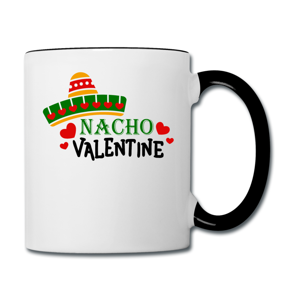 Nacho Valentine - Contrast Coffee Mug - white/black