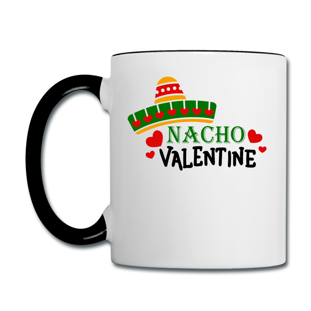 Nacho Valentine - Contrast Coffee Mug - white/black