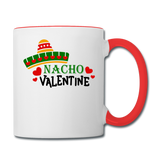 Nacho Valentine - Contrast Coffee Mug - white/red