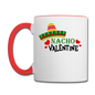 Nacho Valentine - Contrast Coffee Mug - white/red