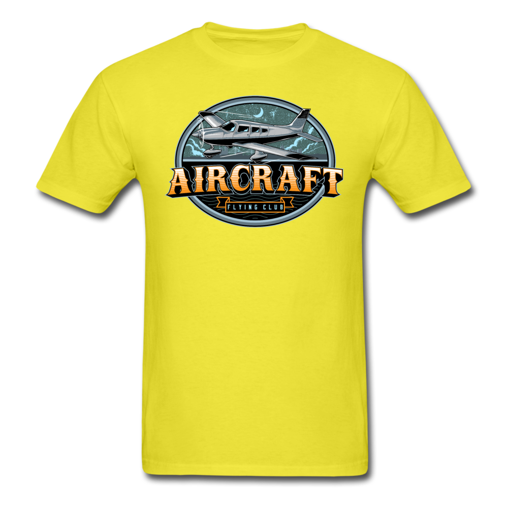 Aircraft Flying Club - Unisex Classic T-Shirt - yellow