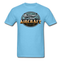 Aircraft Flying Club - Unisex Classic T-Shirt - aquatic blue