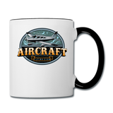 Aircraft Flying Club - Contrast Coffee Mug - white/black
