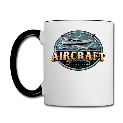 Aircraft Flying Club - Contrast Coffee Mug - white/black