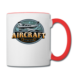 Aircraft Flying Club - Contrast Coffee Mug - white/red