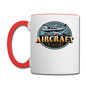 Aircraft Flying Club - Contrast Coffee Mug - white/red