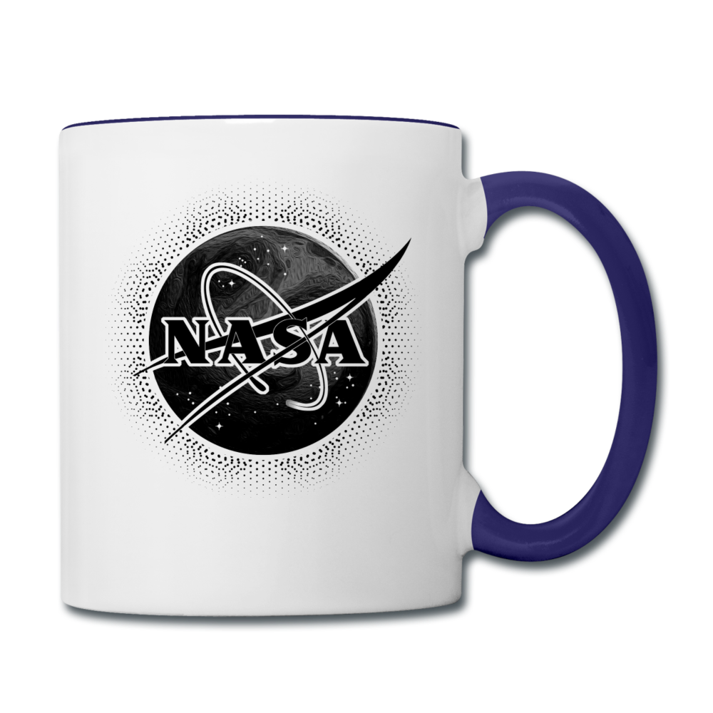 NASA - Black - Contrast Coffee Mug - white/cobalt blue