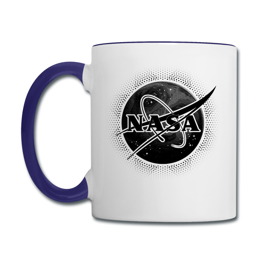 NASA - Black - Contrast Coffee Mug - white/cobalt blue