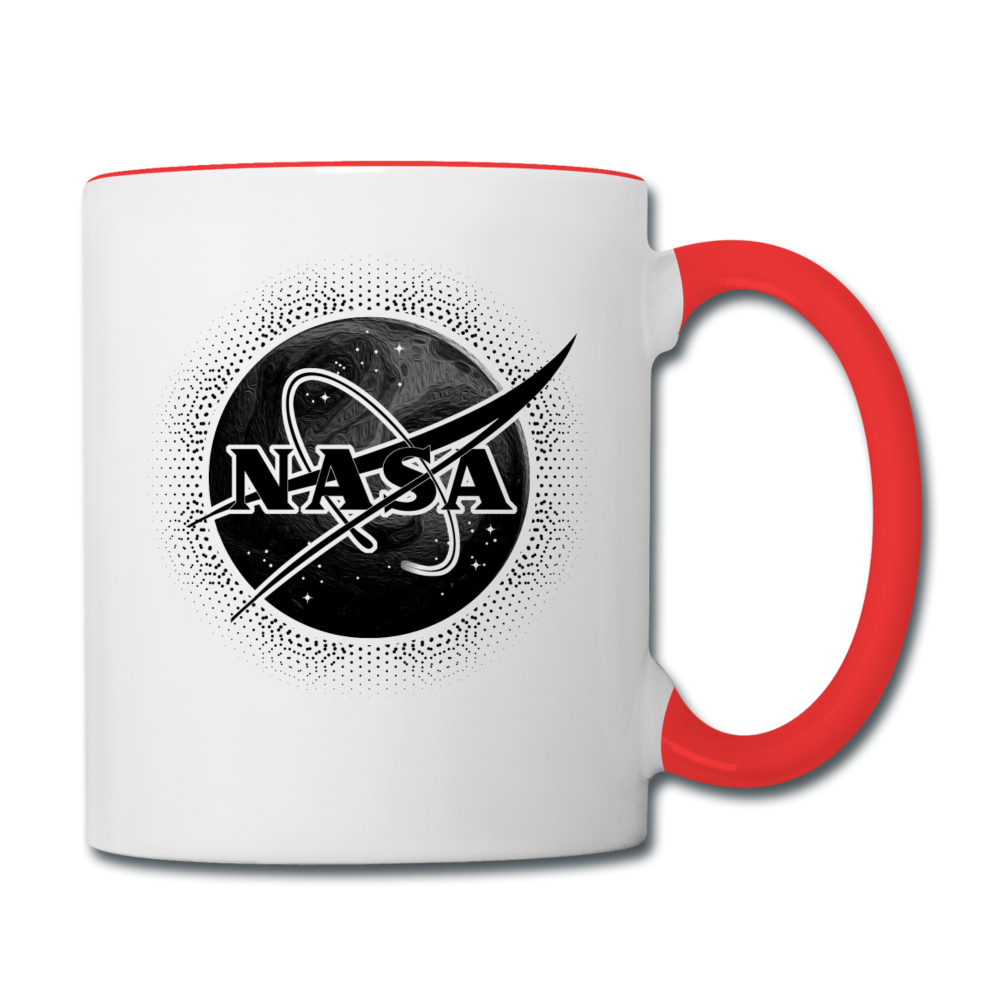 NASA - Black - Contrast Coffee Mug - white/red