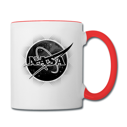 NASA - Black - Contrast Coffee Mug - white/red