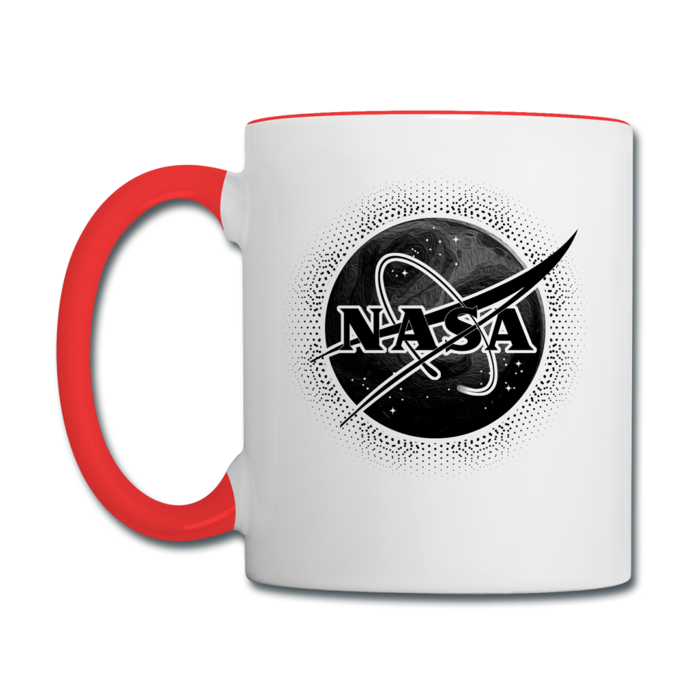 NASA - Black - Contrast Coffee Mug - white/red