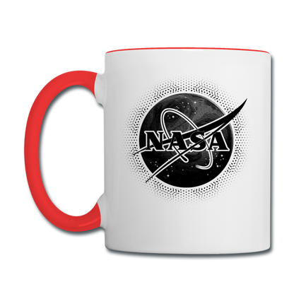 NASA - Black - Contrast Coffee Mug - white/red