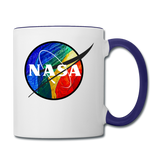 NASA - Rainbow - Contrast Coffee Mug - white/cobalt blue